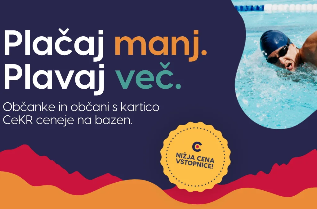 Cenejše vstopnice za letni bazen za Kranjčane